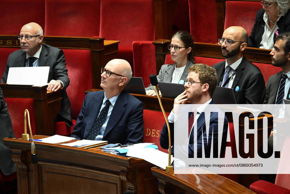 2027 Finance Bill Part One at the National Assembly French Minister of the Economy, Finance and Industrial, Energy and Digital Sovereignty Roland Lescure and French Minister of Action and Public Accounts David Amiel during the 2027 Finance Bill Part One at the National Assembly, French Parliament in Paris, France on octobre 13, 2026. Photo by Tomas Stevens ABACAPRESS.COM Paris France