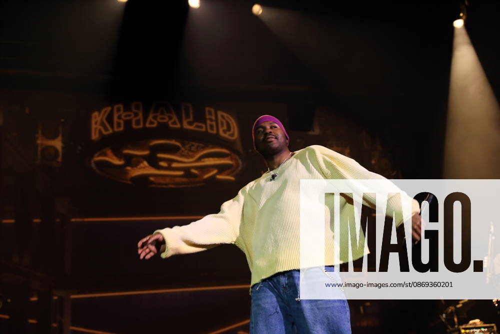 Khalid Donnel Robinson, also known as Khalid, at a concert at the Uber Eats Music Hall in Berlin, October 13, 2026 Khalid Concert Berlin
