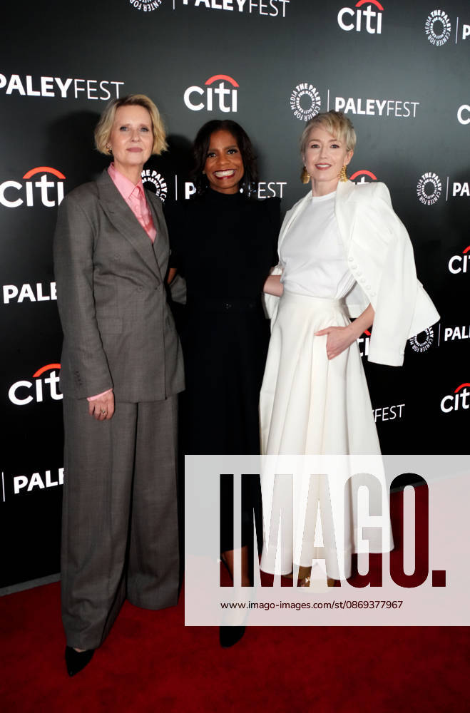CYNTHIA NIXON, SONJA WARFIELD and CARRIE COON attend the The Gilded Age Red Carpet at Paleyfest NY.The Paley Museum, NYC.October13, 2026 . Paleyfest NY: The Gilded Age Red Carpet.The Paley Museum, NYC.October13, 2026 . New York USA - ZUMAms4_ 20261013_faf_ms4_001