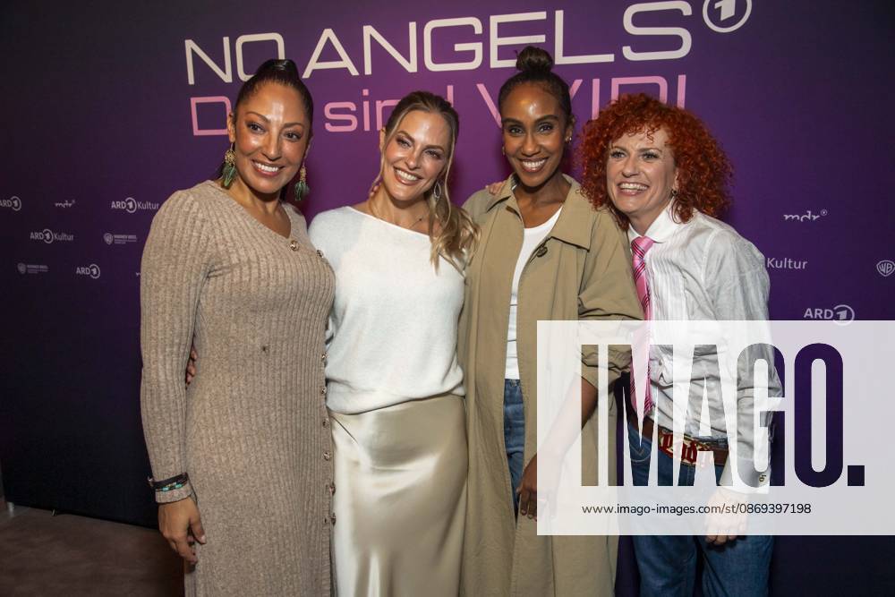 ABB NOANGELS members Jessica Wahls, Sandy Mölling, Hadnet Tesfai, and Lucy Diakovska attended the exclusive preview of the ARD documentary *NO ANGELS: DAS SIND WIR* at the Colosseum Berlin on October 13, 2026, in Berlin, Germany