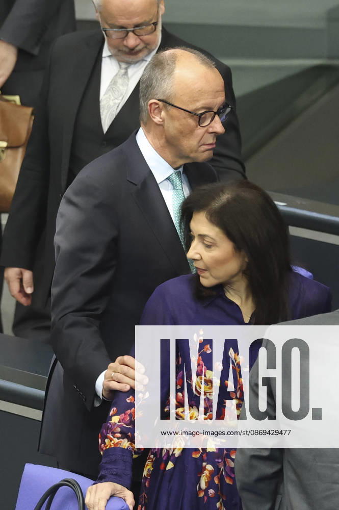 Friedrich Merz and Katherina Reiche at the session of the German Bundestag on October 14, 2026, in Berlin; Chancellor Merz delivering the government statement to the German Bundestag