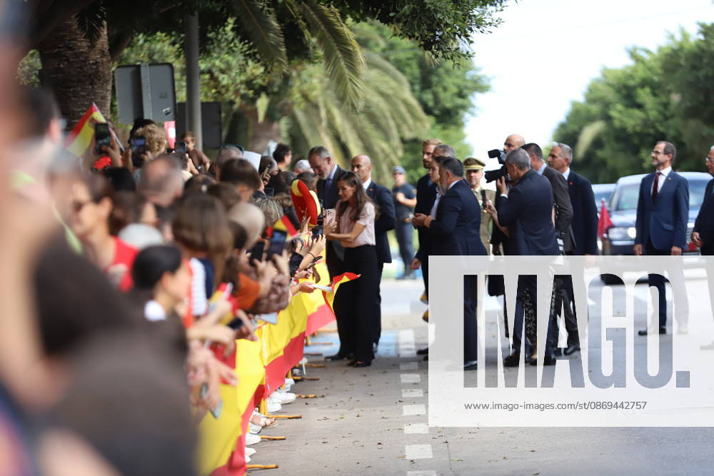 The King and Queen Visit the Autonomous City of Melilla King Felipe VI and Queen Letizia during a visit to the Pintor Eduardo Morillas Preschool and Elementary School on October 14, 2026, in Melilla, Spain. The King and Queen are making their first official visit to Melilla, where they have received a welcome just as enthusiastic as the one they received in Ceuta. In Ceuta, in addition to expressing their solidarity following the massive influx of migrants last July, the monarch wished to emphasize the Spanish identity of both autonomous cities. OCTOBER 14, 2026 PIXELATED Melilla Melilla, Spain