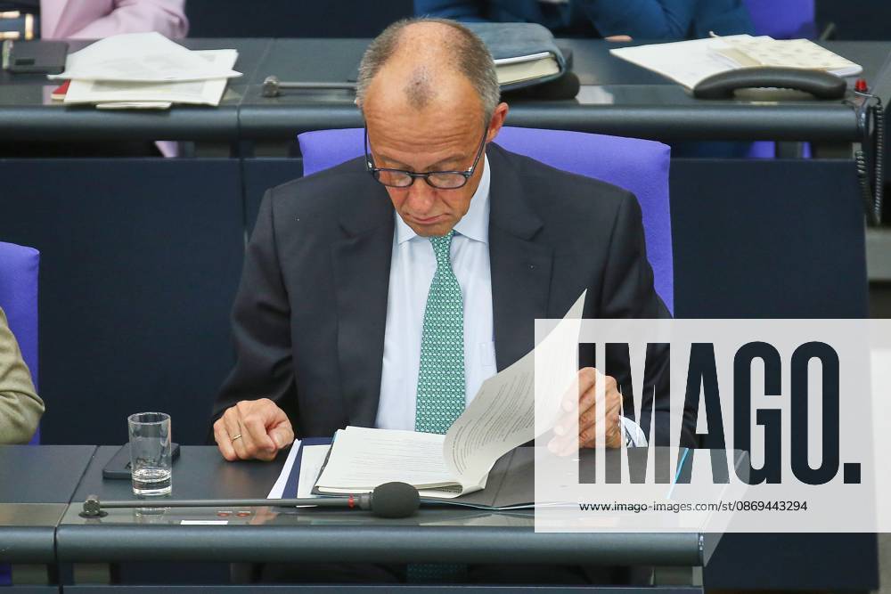 German Bundestag 101st Session of the Bundestag Chancellor Friedrich Merz, CDU