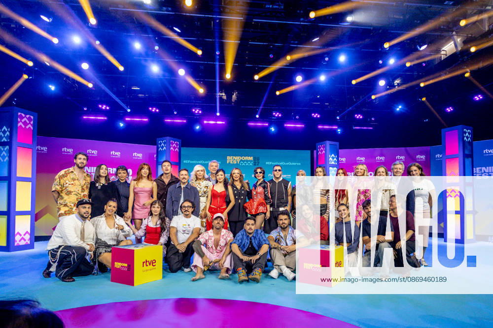 RTVE presents the artists selected to participate in Benidorm Fest 2027 Group photo taken during the presentation of the artists who will participate in Benidorm Fest 2027, on October 14, 2026, in Madrid, Spain. The sixth edition of Benidorm Fest will be held from January 23 to 30, 2027, returning to its traditional dates on the calendar after having been moved to February for the previous edition. OCTOBER 14, 2026 BENIDORM FEST ARTISTS MUSIC SINGERS Madrid Madrid, Spain