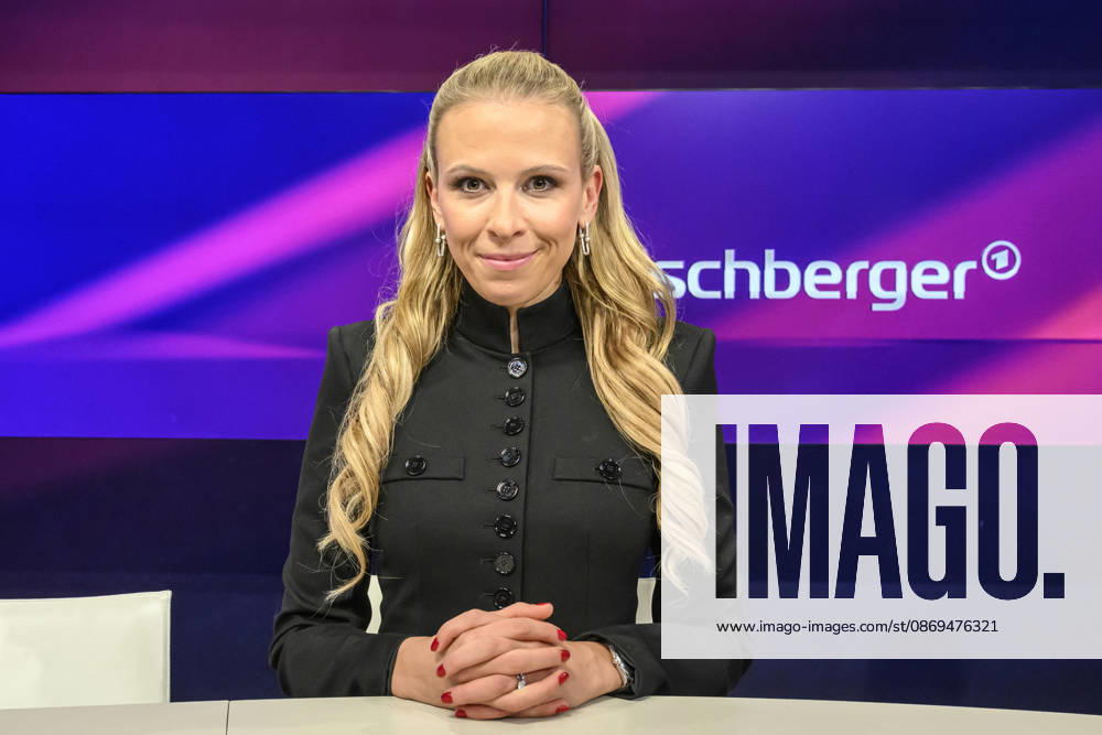 Pictured from left: Nena Brockhaus, journalist, GER, Berlin, studio, guest on Maischberger, political talk show, TV, program, with host Sandra Maischberger, Das Erste, from Adlershof, Studio 20, October 14, 2026,