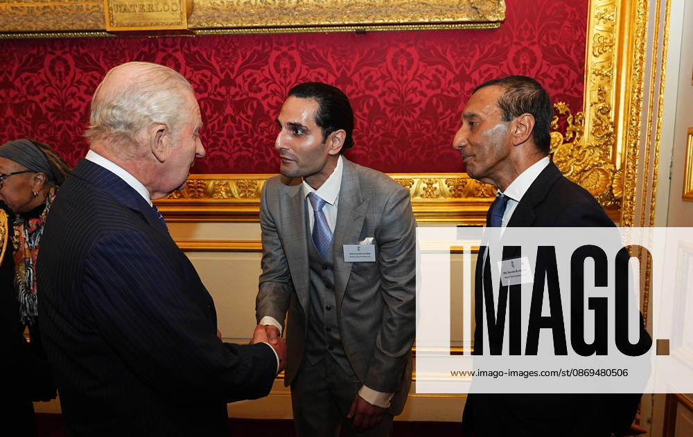 Commonwealth Diaspora reception King Charles III speaking to Peter Davison, during a reception at St. James s Palace in London, to celebrate the Commonwealth Diaspora, ahead of the Commonwealth Heads of Government Meeting in Antigua and Barbuda. Picture date: Wednesday October 14, 2026., Credit:Aaron Chown PA ROTA - B68 Avalon UK, London