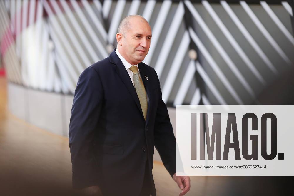 Brussels, Belgium, October 15, 2026; European Union Building; EU Summit; Rumen Radew, Prime Minister of Bulgaria