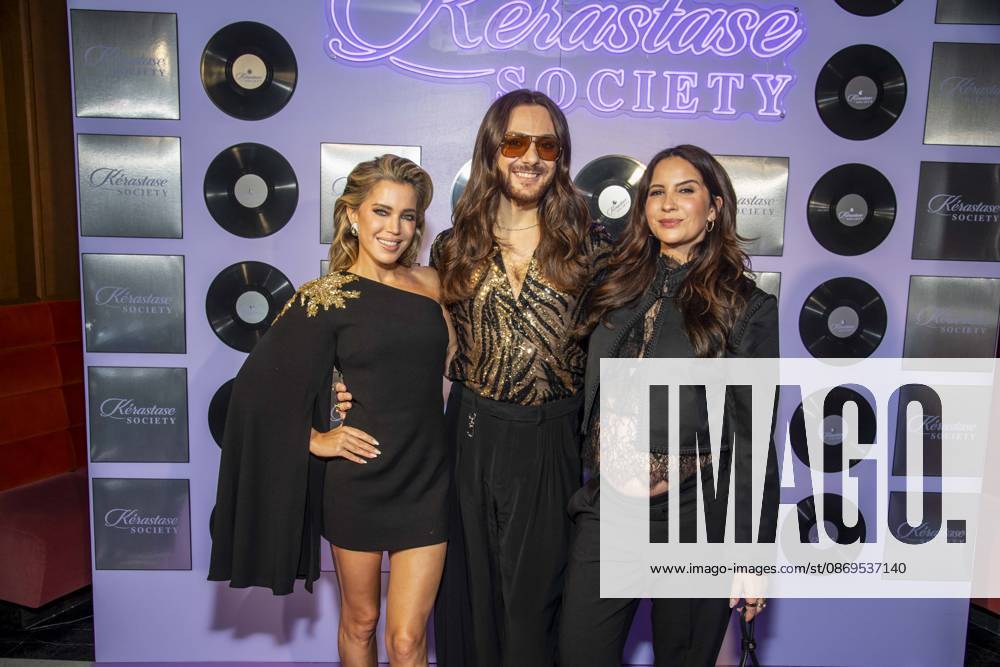ABB KERASTASE: Sylvie Meis, Riccardo Simonetti, and Chryssanthi Kavazi as guests at the Kerastase Society I: The Parisian Art de Vivre at Roomers in Berlin on October 14, 2026, Berlin, Germany