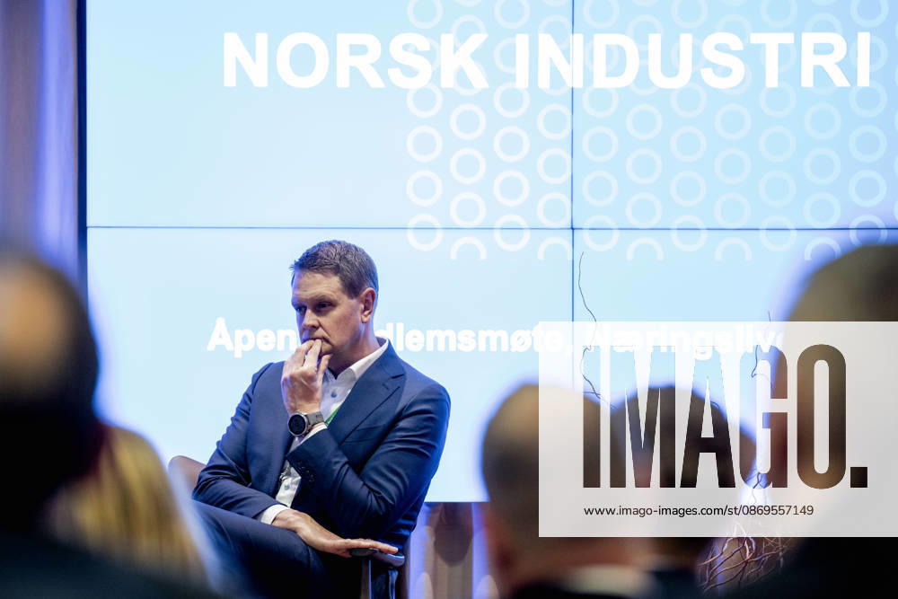 Norsk Industri Offshore s open members meeting, Oslo, October 15, 2026. Harald Solberg, CEO of Norsk Industri, at Norsk Industri Offshore’s open membership meeting at Naeringslivets hus Photo: Stian Lysberg Solum, NTB, Oslo, Norway rUw6vzppBTM Ref BUSrUw6vzppBTM jpg