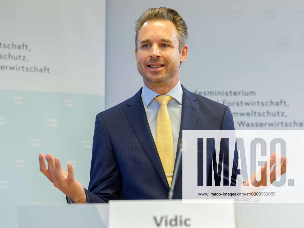 Press briefing at the BMLUK with Andreas Vidic, Head of Department at KommunalKredit Public Consulting, on October 15, 2026, during the press briefing on the Federal Government’s 2027 Restructuring Initiative at the Federal Ministry of Agriculture and Forestry, Climate and Environmental Protection, Regions, and Water Management in Vienna, Vienna, Austria