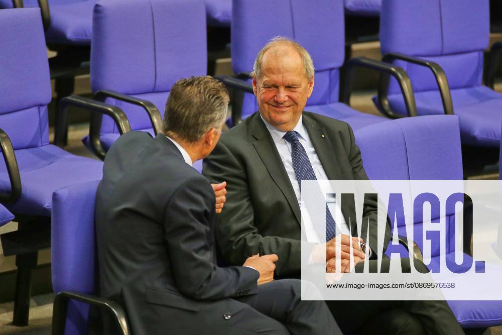 German Bundestag 102nd Session of the Bundestag Thorsten Frei and Fritz Güntzler, both of the CDU