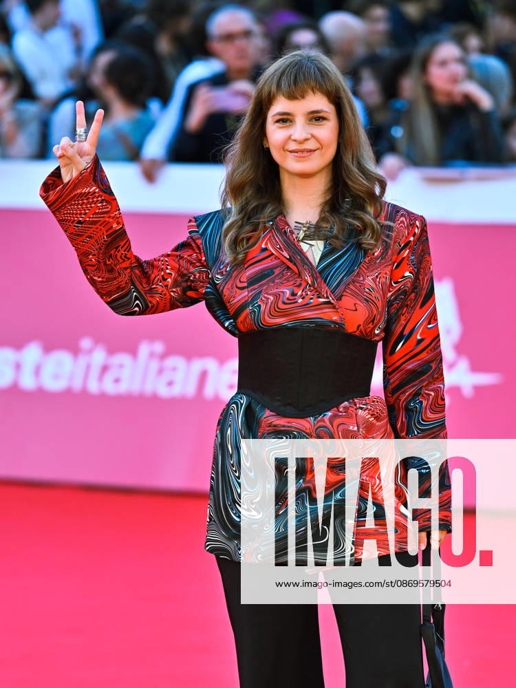 IPA89722121 - Rome, 2026 Film Festival Evening 3 Red Carpet for the film *SKEJTANJETO NE E ZA DEVOJÄaINJA* (*SKATEBOARDING IS NOT FOR GIRLS*) Pictured: Dina Duma