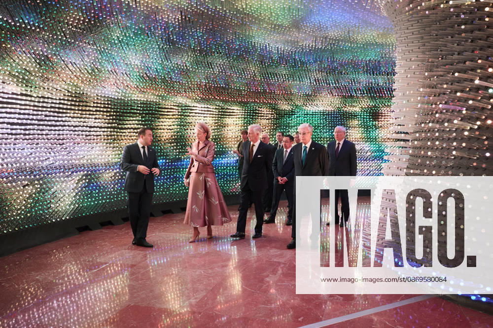 Belgian Royal Couple s State Visit to Central Asia - Day 3 - Kazakhstan King Philippe of Belgium and Queen Mathilde visit the national museum during their official visit to Kazakhstan on October 13, 2026, accompanied by Kazakh President Kassym-Jomart Tokayev. Photo by Olivier Polet ABACAPRESS.COM Kazakhstan