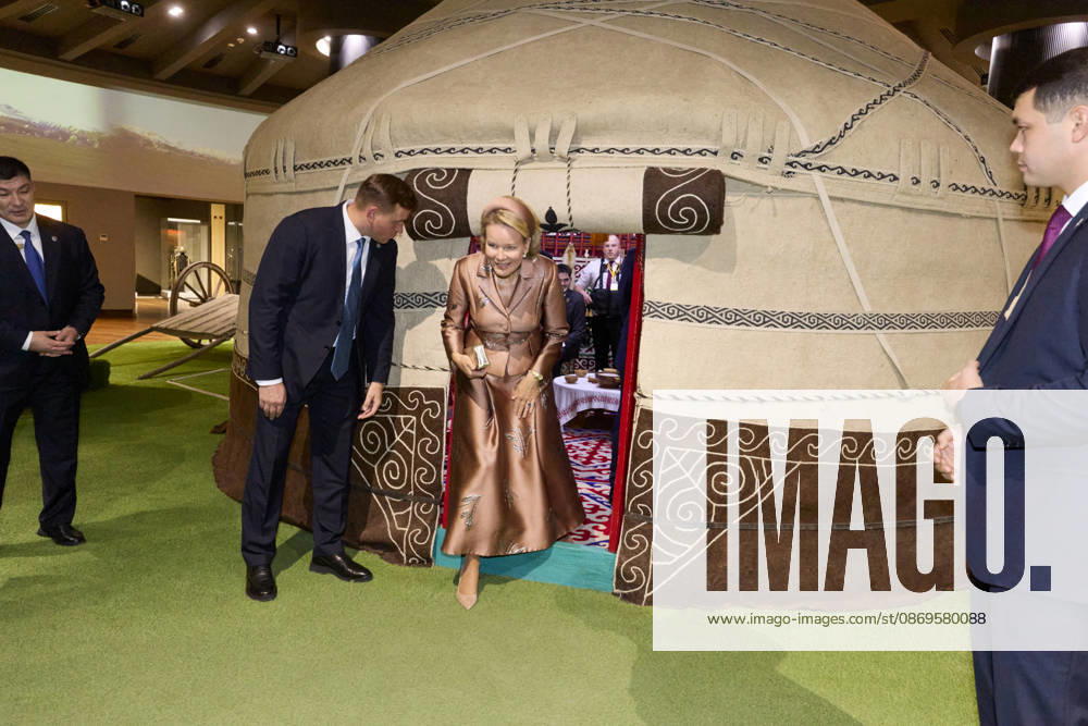 Belgian Royal Couple s State Visit to Central Asia - Day 3 - Kazakhstan King Philippe of Belgium and Queen Mathilde visit the national museum during their official visit to Kazakhstan on October 13, 2026, accompanied by Kazakh President Kassym-Jomart Tokayev. Photo by Olivier Polet ABACAPRESS.COM Kazakhstan