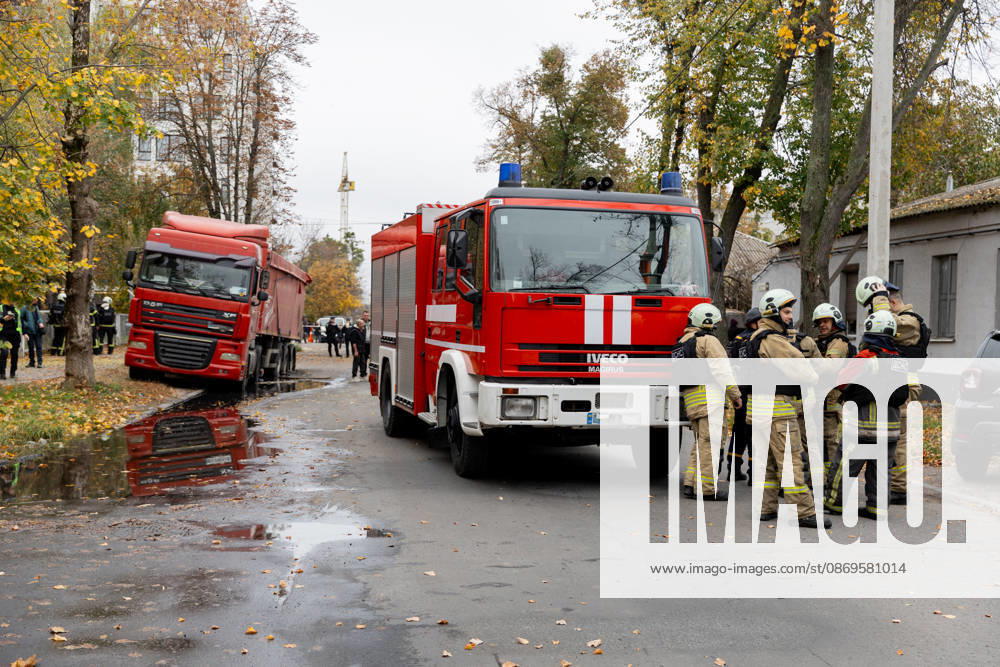 Russian attack towards civilian infrastructure in Ukraine’s Poltava DNIPRO, UKRAINE - OCTOBER 15: (---- - MANDATORY CREDIT - DNIPROPETROVSK REGIONAL MILITARY ADMINISTRATION OF UKRAINE HANDOUT - NO MARKETING NO ADVERTISING CAMPAIGNS - DISTRIBUTED AS A SERVICE TO CLIENTS---- HANDOUT - NO MARKETING NO ADVERTISING CAMPAIGNS - DISTRIBUTED AS A SERVICE TO CLIENTS----) A view of the destruction after the Russian combined attack towards civilian infrastructure and damaged a school building, an apartment building, three private houses, an administrative building, and four vehicles on Poltava, Ukraine on October 15, 2026. Dnipropetrovsk Regional Military Anadolu Dnipropetrovs ka Oblast Ukraine. Editorial use only. Please get