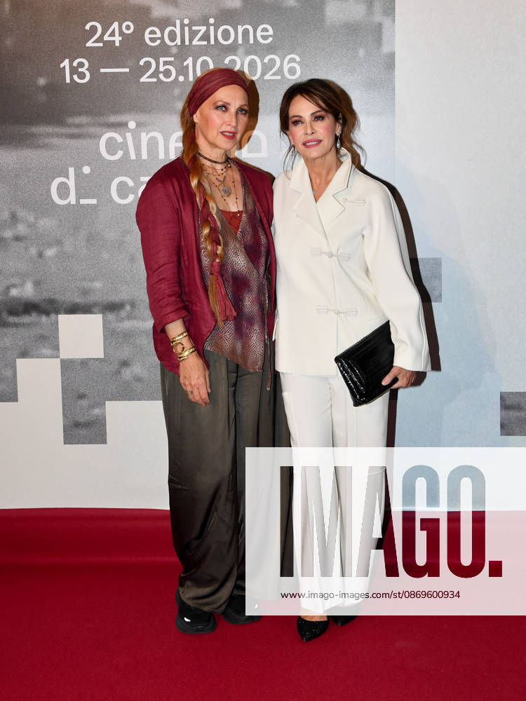 IPA89727905 - Roma Cinema Fest 2026. Night 3 Red Carpet for the film Idda. Pictured: Elena Sofia Ricci, Elisa Barucchieri (Elena Sofia Riccis sister)