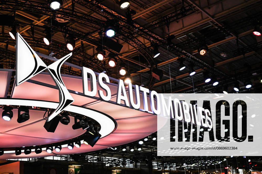 Paris Motor Show 2026 DS Automobiles logo at the International Motor Show 2026 in Paris Porte de Versailles on October 15,2026. Photo by Tomas Stevens ABACAPRESS.COM Paris France