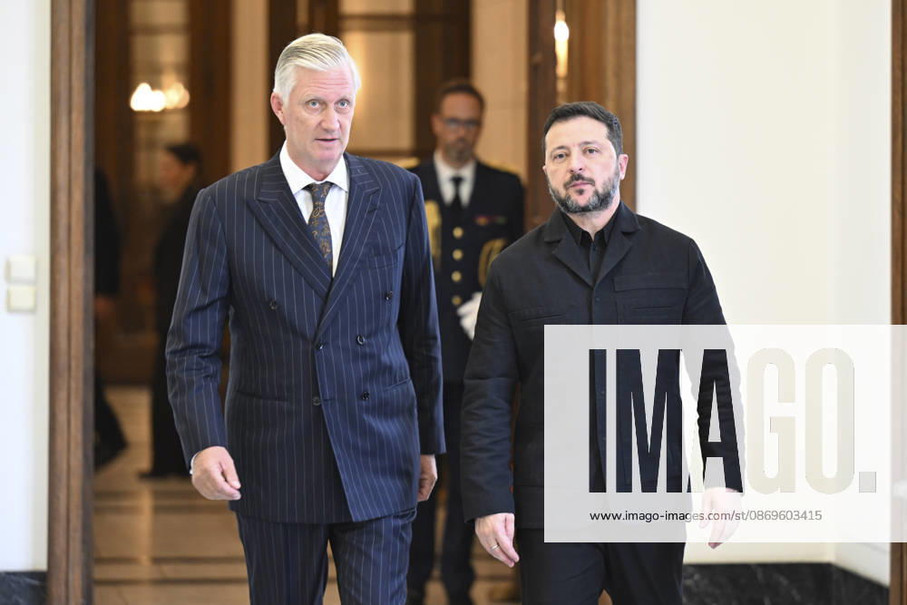 King Philippe - President Zelensky Brussels, 15 10 2026 : King Philippe receives Ukrainian President Zelensky at the Royal Palace in Brussels. Credit : Peter De Smedt CC . Brussels Belgium