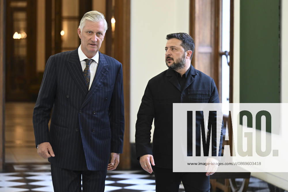 King Philippe - President Zelensky Brussels, 15 10 2026 : King Philippe receives Ukrainian President Zelensky at the Royal Palace in Brussels. Credit : Peter De Smedt CC . Brussels Belgium