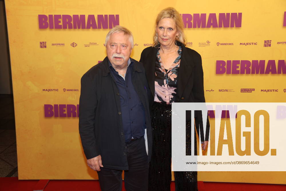 Wolf Biermann and Pamela Biermann at the premiere of the documentary *Biermann* at Kino International in Berlin