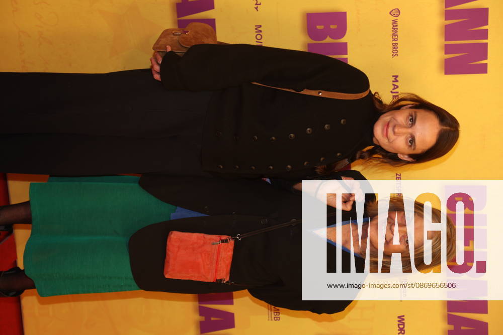 Stella Denis Winkler and Angela Winkler at the premiere of the documentary *Biermann* at Kino International in Berlin