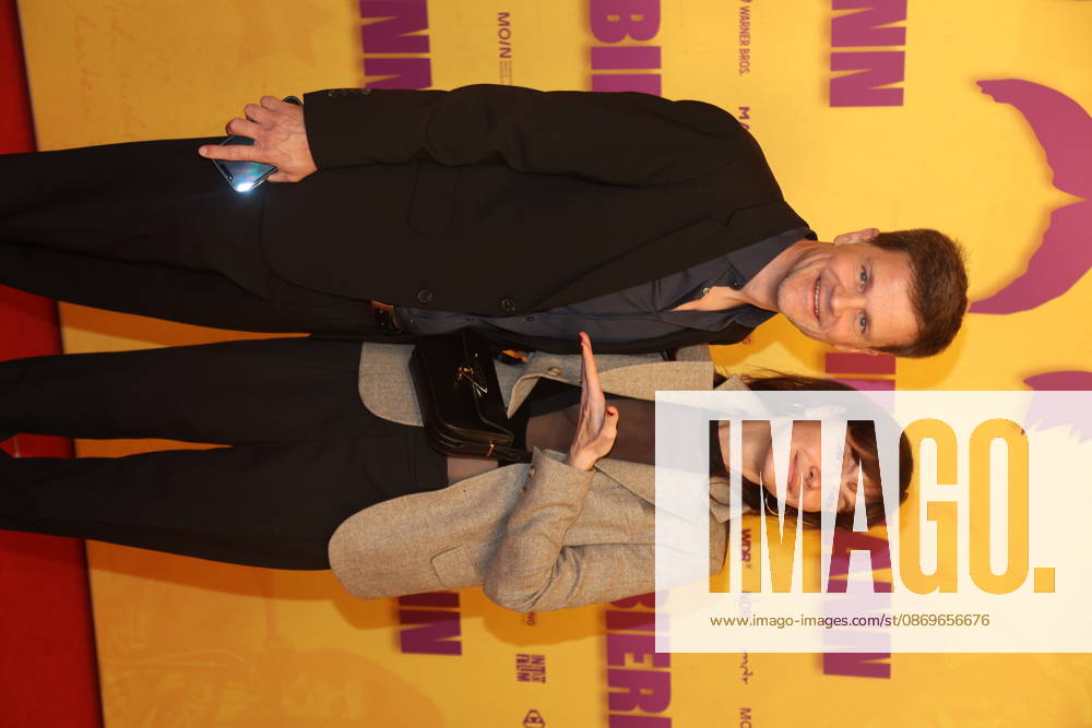 Benjamin Herrmann and Caroline Rosales at the premiere of the documentary *Biermann* at Kino International in Berlin