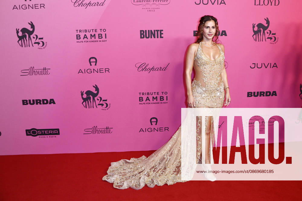 Sarah Engels at the 2026 Tribute to Bambi at Fotografiska Berlin, Berlin, October 15, 2026 Foto:xN.xKubelkax xFuturexImagex bambi_6047