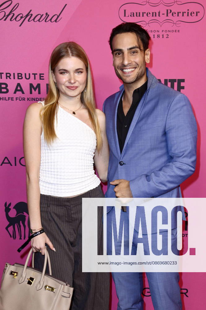 Charlott Reschke and Timur Ülker at the Tribute to Bambi 2026 at Fotografiska Berlin, Berlin, October 15, 2026 Foto:xN.xKubelkax xFuturexImagex bambi_6038