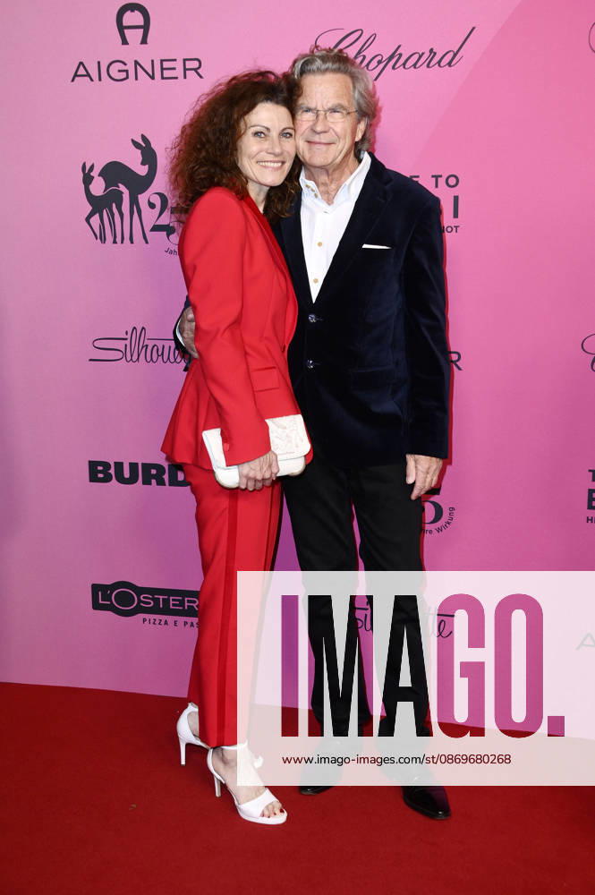 Andrea Bury and Florian Langenscheidt at the 2026 Tribute to Bambi at Fotografiska Berlin, Berlin, October 15, 2026 Foto:xN.xKubelkax xFuturexImagex bambi_6073