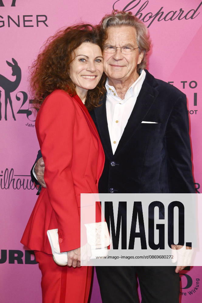 Andrea Bury and Florian Langenscheidt at the 2026 Tribute to Bambi at Fotografiska Berlin, Berlin, October 15, 2026 Foto:xN.xKubelkax xFuturexImagex bambi_6075