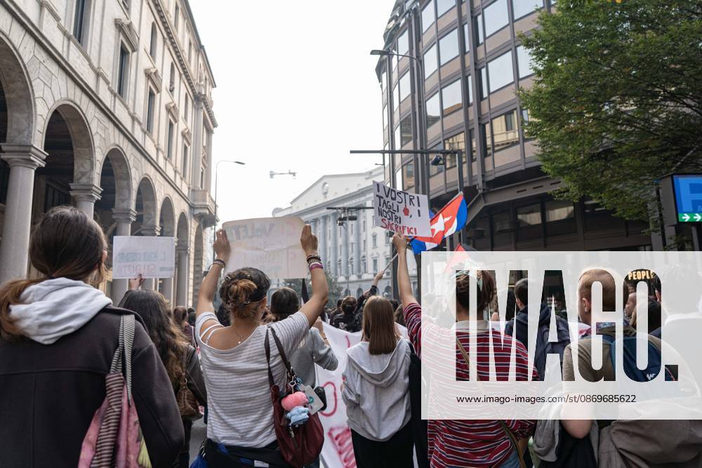 IPA89759904 - Milan, October 16, 26, Largo Cairoli, No One Is a Stranger Student Strike