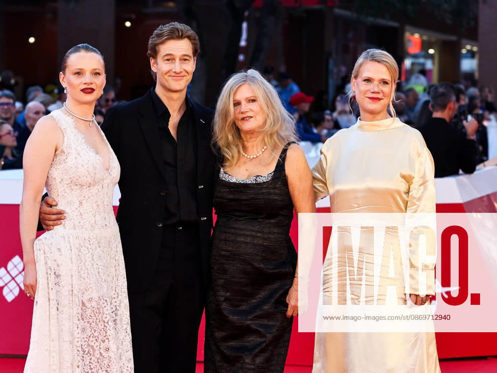 IPA89767758 - Roma Cinema Fest 2026. Day 4 Photocall for the film Eurotrash. Pictured are Luna Wedler, Alexander Fehling, Barbara Sukowa, and Frauke Finsterwalder