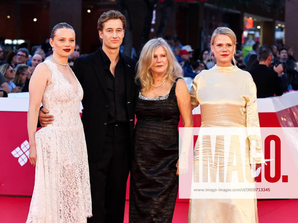 IPA89767755 - Roma Cinema Fest 2026. Day 4 Photocall for the film Eurotrash. Pictured are Luna Wedler, Alexander Fehling, Barbara Sukowa, and Frauke Finsterwalder