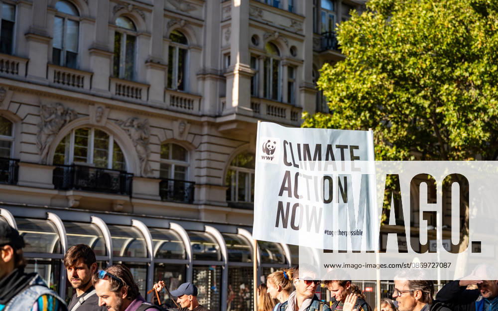 Fridays For Future Climate Strike: Announcing Climate Action Isn’t Enough—Without Climate Action, Everything Is Nothing Participants in the Fridays For Future climate strike, under the slogan Announcing Climate Action Isn’t Enough—Without Climate Action, Everything Is Nothing, gathered on Prater Hauptallee near Praters