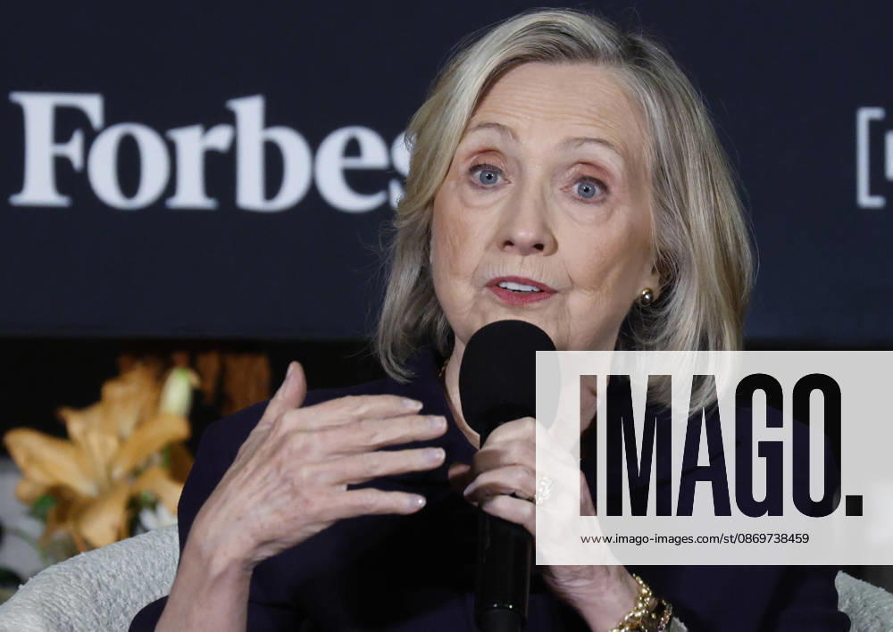 67th United States Secretary of State Hillary Rodham Clinton speaks at the Forbes 30 50 5-Year Anniversary Summit at The Mandarin Oriental on Friday, October 16, 2026 in New York City. NYP20261016163 JOHNxANGELILLO