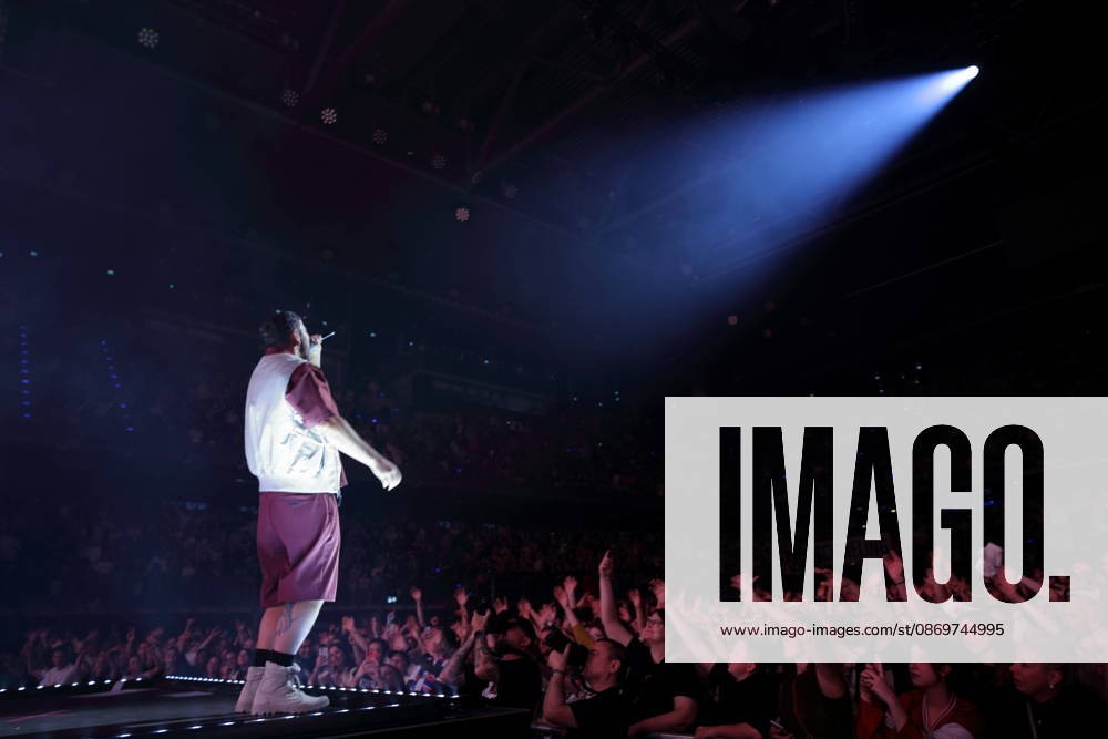 Marten Laciny, also known as Marteria, at a concert at the Max Schmeling Halle in Berlin, October 16, 2026 Marteria Concert Berlin