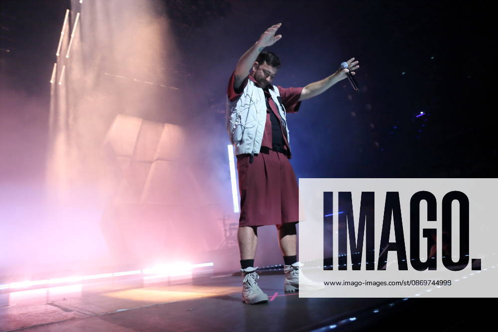 Marten Laciny, also known as Marteria, at a concert at the Max Schmeling Halle in Berlin, October 16, 2026 Marteria Concert Berlin