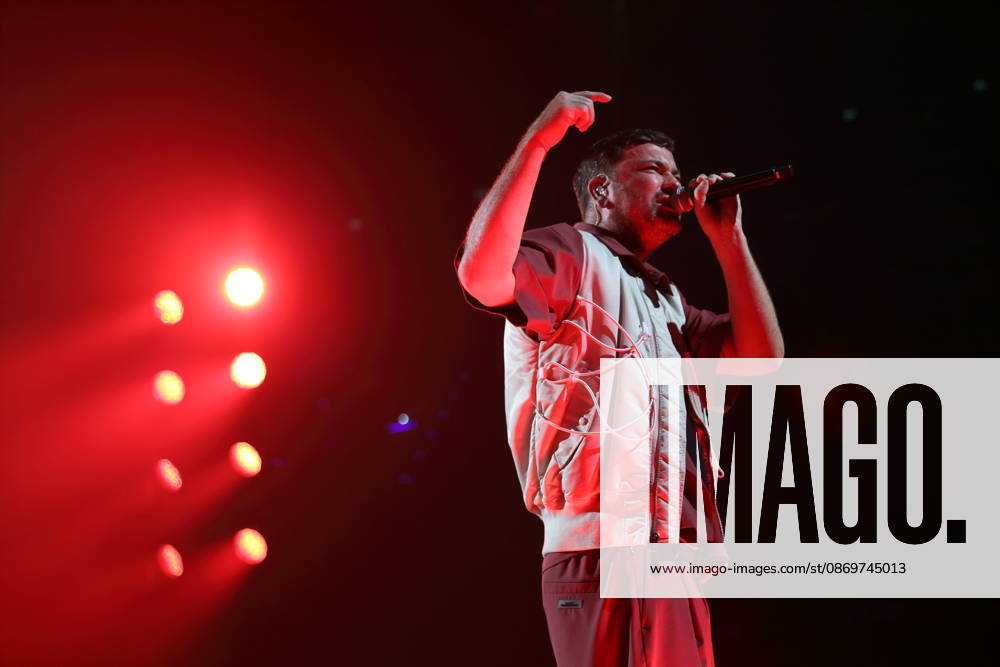 Marten Laciny, also known as Marteria, at a concert at the Max Schmeling Halle in Berlin, October 16, 2026 Marteria Concert Berlin
