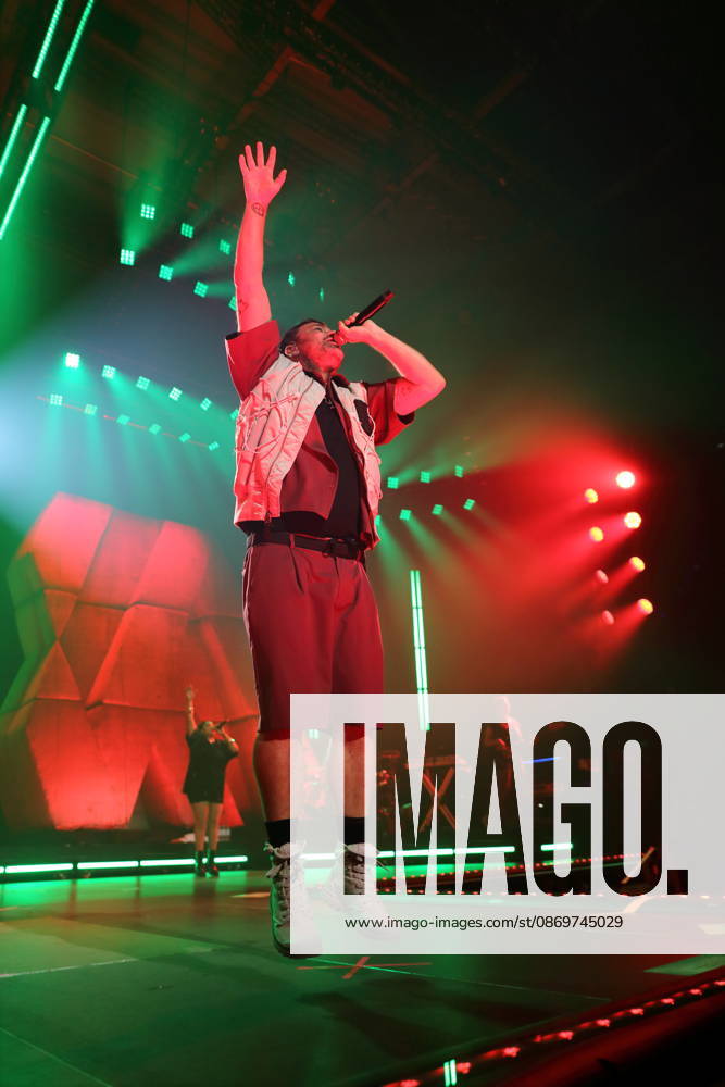 Marten Laciny, also known as Marteria, at a concert at the Max Schmeling Halle in Berlin, October 16, 2026 Marteria Concert Berlin