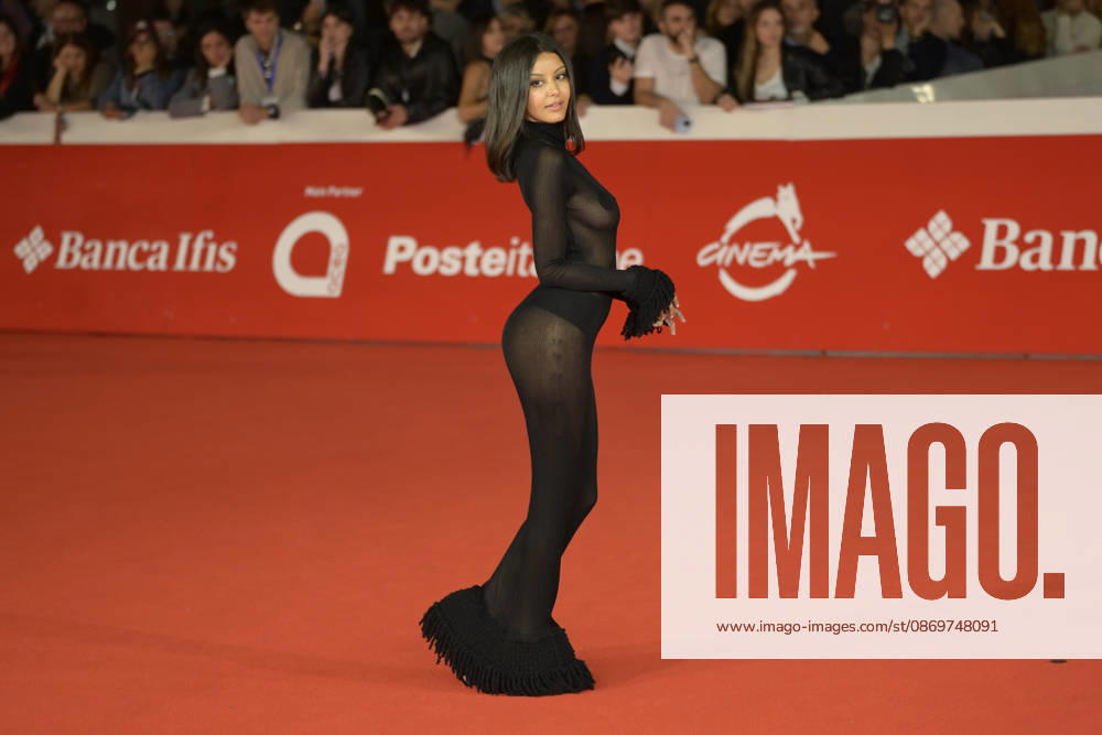 Un jeu dangereux red carpet in Rome, Italy - Zahia Dehar attends the red carpet for the film Un jeu dangereux at the 2026 Rome Film Fest, held at the Auditorium Parco della Musica. Rome Italy