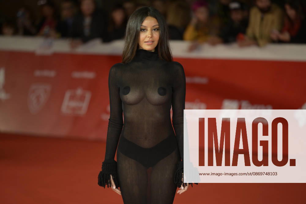 Un jeu dangereux red carpet in Rome, Italy - Zahia Dehar attends the red carpet for the film Un jeu dangereux at the 2026 Rome Film Fest, held at the Auditorium Parco della Musica. Rome Italy