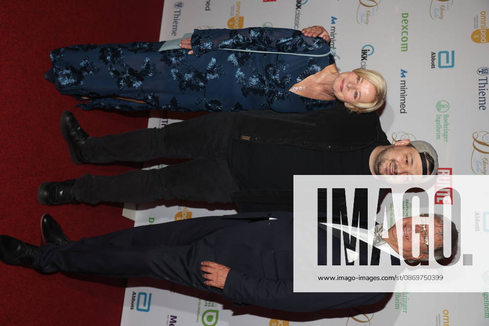 Nicole Mattig Fabian, Georg Stengel, and Jens Kröger at the 15th Diabetes Charity Gala 2026 at Bar jeder Vernunft in Berlin
