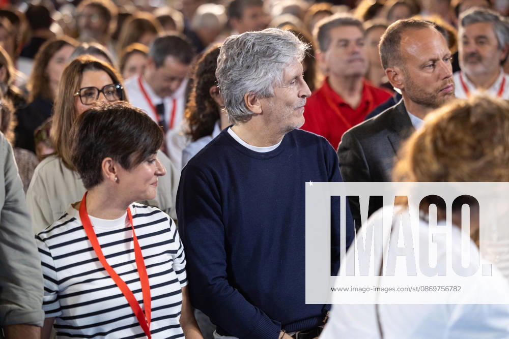 The PSOE Holds Its Federal Committee Meeting in Fuenlabrada, Madrid Interior Minister Fernando Grande Marlaska and Minister of Housing and Urban Agenda Isabel Rodríguez during the PSOE Federal Committee meeting at the Tomás y Valiente Art Center on October 17, 2026, in Fuenlabrada, Madrid, Spain. The Committee served to ratify the party’s candidate lists for the general election on November 29 and to confirm its Secretary-General, Pedro Sánchez, as the candidate for President of the Government. OCTOBER 17, 2026 Jesús Hellí Fuenlabrada, Madrid Fuenlabrada, Madrid, Spain