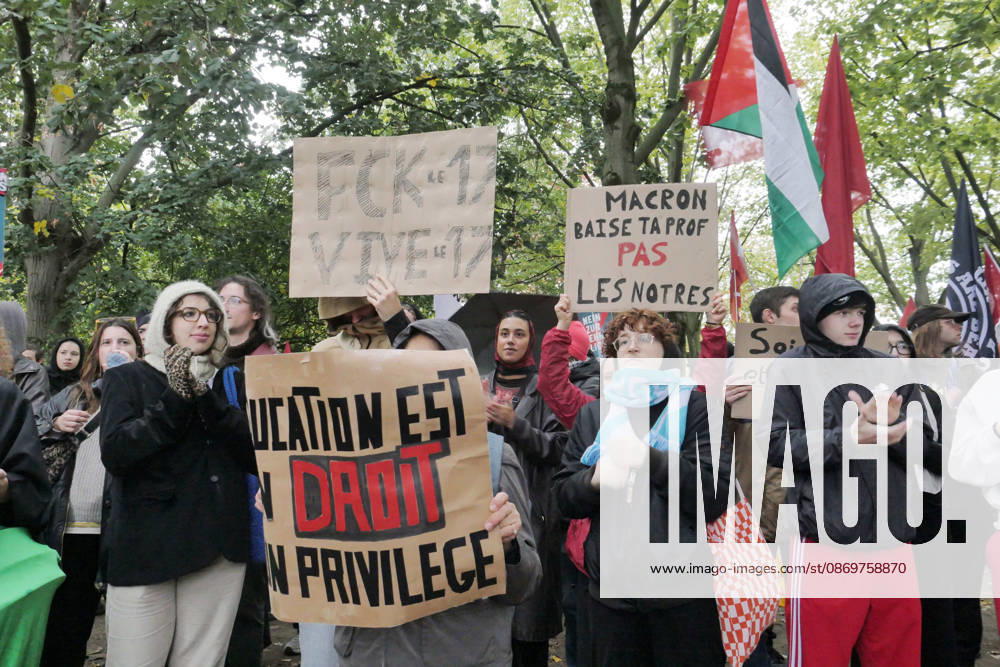 Solidarity with the students in France at Kleistpark