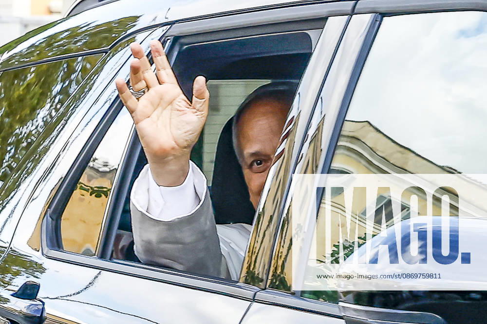 Vatican City, ITALIA ROMA: Pope Leo XIV arrives at the Vatican after being dismissed from the Agostino Gemelli University Hospital, Vatican City, 17 October 2026. ANSA ANGELO CARCONI Vatican City ITALIA ROMA - ZUMAa110 20261017_zaf_a110_006