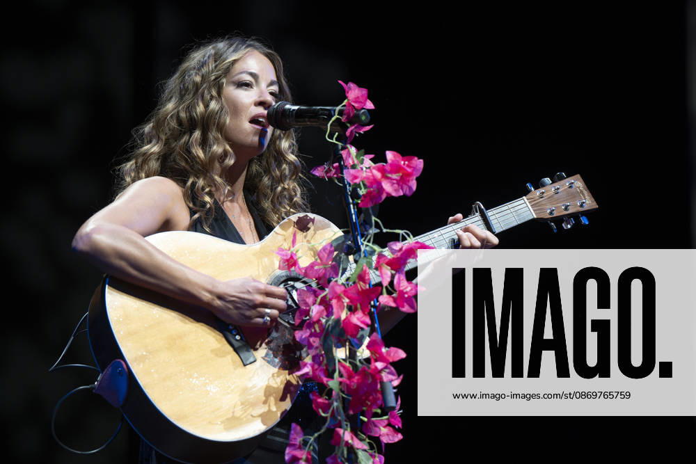 Singer Sofía Ellar performs during a concert at the Plaza de Espana in Madrid. Madrid Spain - ZUMAs197 20261017_aaa_s197_139