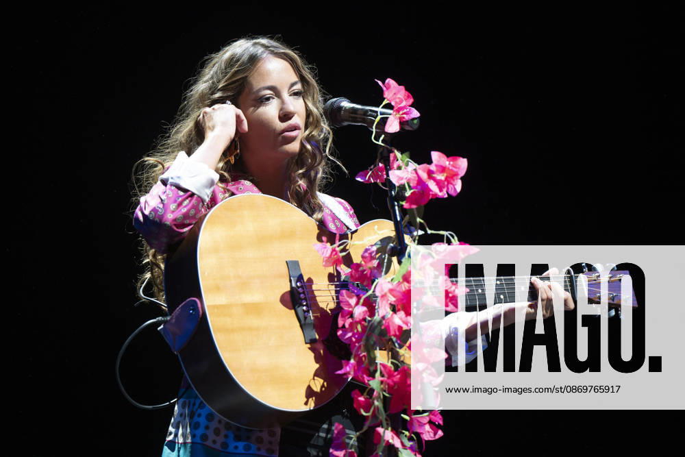 Singer Sofia Ellar performs during a concert at the Plaza de Espana in Madrid. Madrid Spain - ZUMAs197 20261017_aaa_s197_143