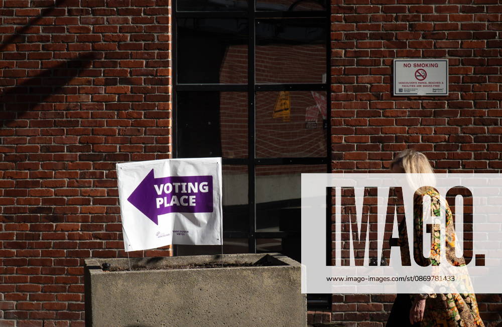 A woman walks towards a polling station in Vancouver, on Saturday Oct. 17, 2026. British Columbians are heading to the polls to cast their votes in municipal elections being held across the province. Port Moody CANADA - ZUMAc35_ 20261017_zaf_c35_013