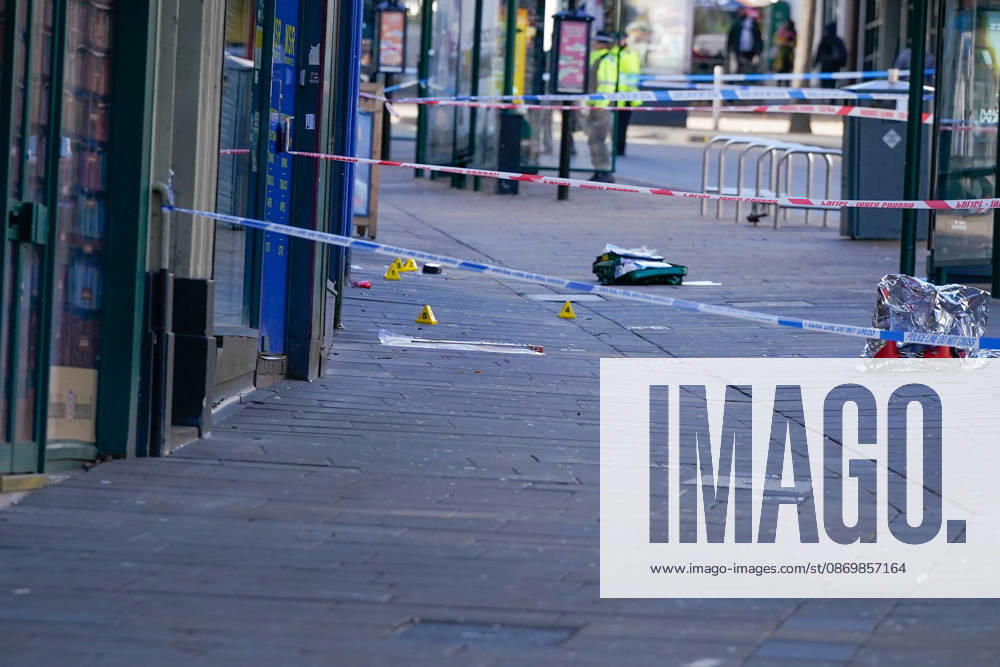 Forensic investigators examine scene after police officer shot in Nottingham NOTTINGHAM, UNITED KINGDOM - OCTOBER 18: A firearm is seen at the scene as forensic investigators in protective suits examine a cordoned-off crime scene as police officers secure the area after a police office was shot early in the morning on October 18, 2026, in Nottingham, United Kingdom. The scene remains cordoned off following a reported shooting involving a police officer earlier in the morning. A police officer was shot after approaching two people earlier in the morning and was taken to hospital for treatment, according to Nottinghamshire Police. Loannis Alexopoulos Anadolu Nottingham United Kingdom. Editorial use only. Please get in touch for any other us