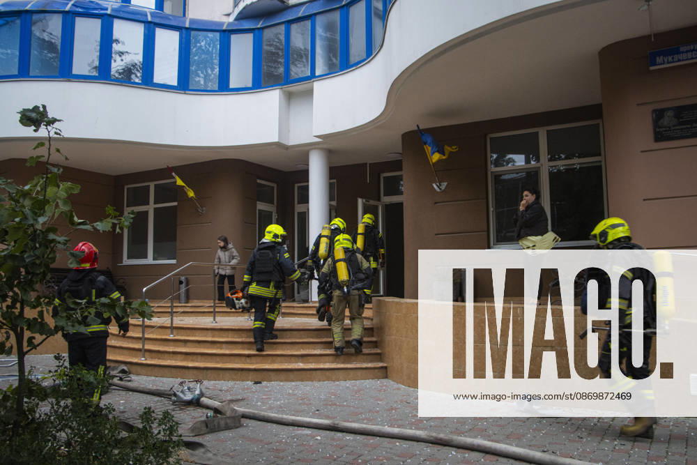 Odesa Ukraine Residential Fire Firefighters enter a residential building during an emergency response operation in Odesa, Ukraine on October 18, 2026. Emergency services responded after a fire broke out at the building, prompting a rescue operation and deployment of firefighters to the scene. Odesa Odesa Ukraine